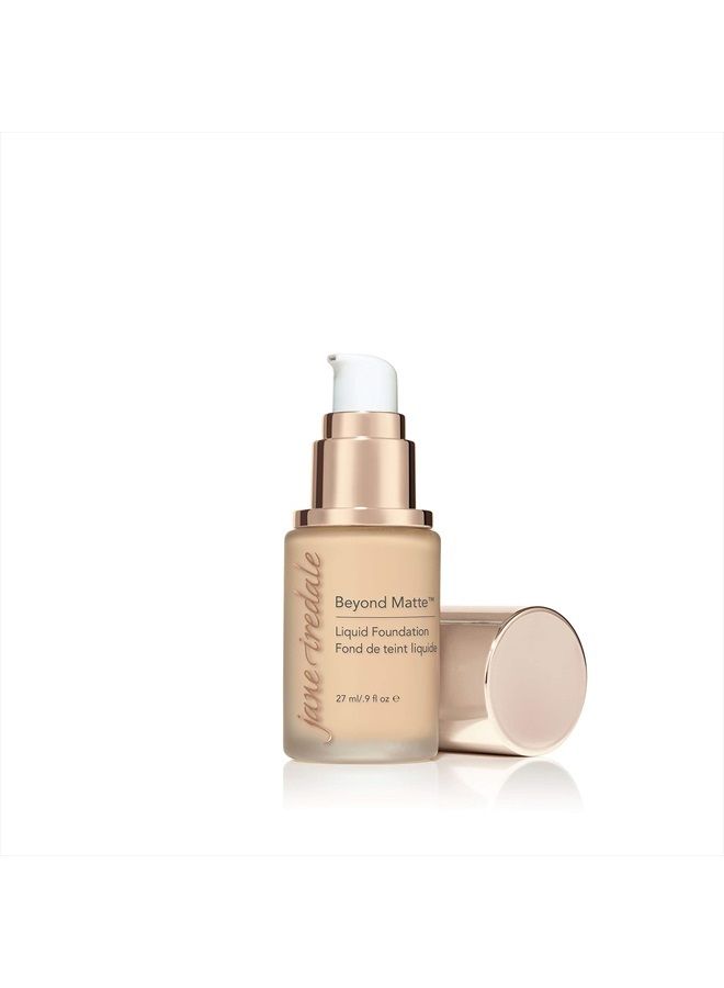 Jane Iredale Beyond Matte 3-in-1 Liquid Foundation, Long-wear, Buildable Coverage, Vegan, Clean, Cruelty Free, Semi Matte Finish, M6 - Image 2