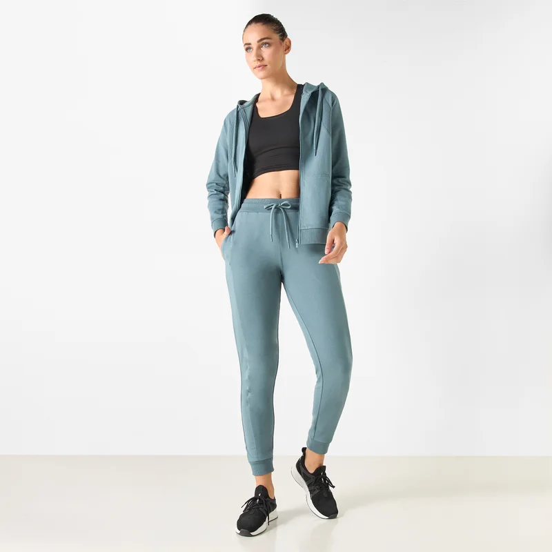 ADOT by Splash Panelled Joggers with Pockets and Drawstring Closure