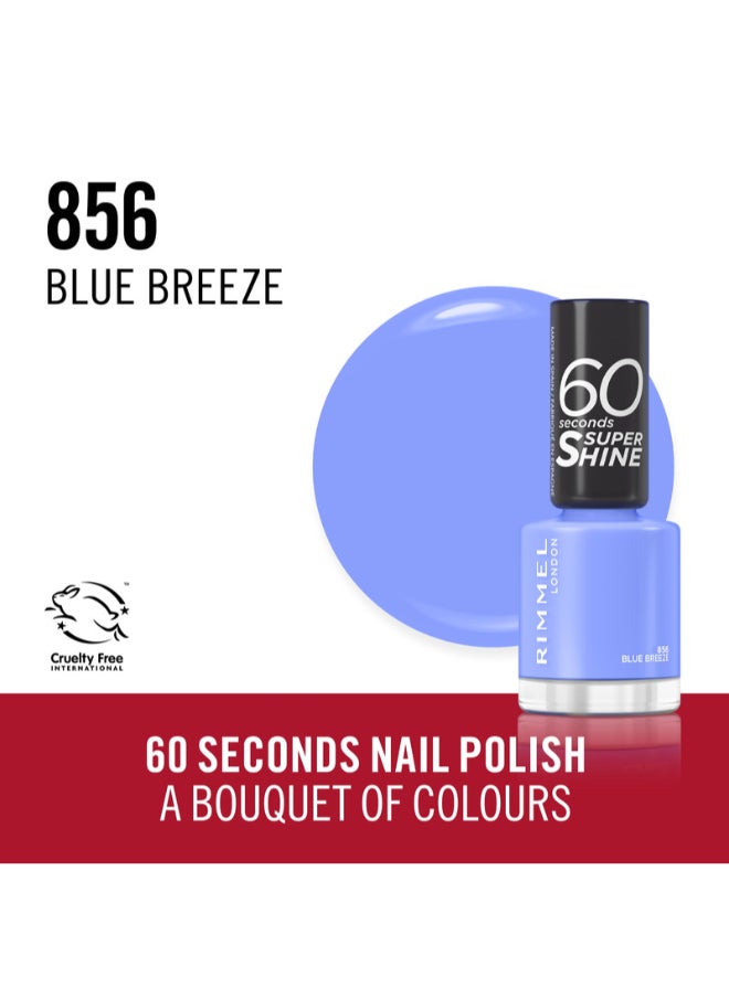 RIMMEL LONDON - 60 Seconds Nail Polish - 856 - Blue Breeze, 8ml - Image 1