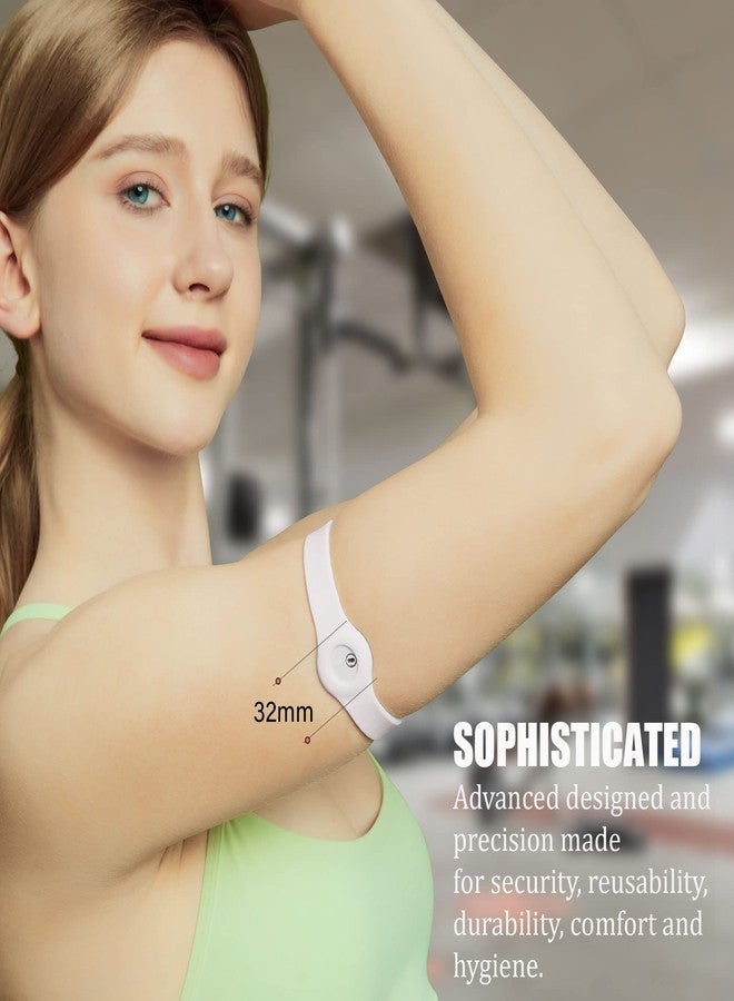 Divoti Glucose Monitor Sensor Cover Armband Compatible for Freestyle CGM Libre 3| Silicone Adjustable Trim to Fit, & Quickly Put-on- Waterproof, Hypoallergenic Transparent - Image 2