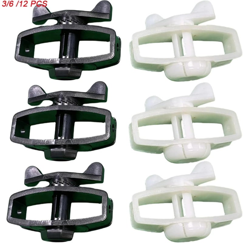 Portable Wire Tensioner 12 Pack 6 White 6 Black Plastic Electric Farm Fence Tightener - Image 3