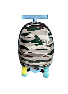 TUCCI Lil Cadet Kids Lightup Scooter with Hardshell Luggage Multicolor 15 x 20 x 60 cm T0463  - Image 1