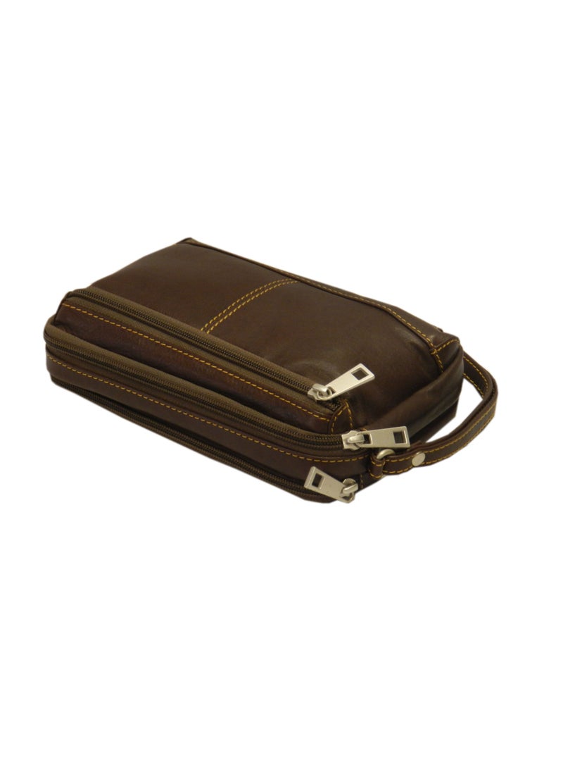 LAVERI LEATHER - Laveri Genuine Leather Designer Hand Pouch For Travel - Image 1