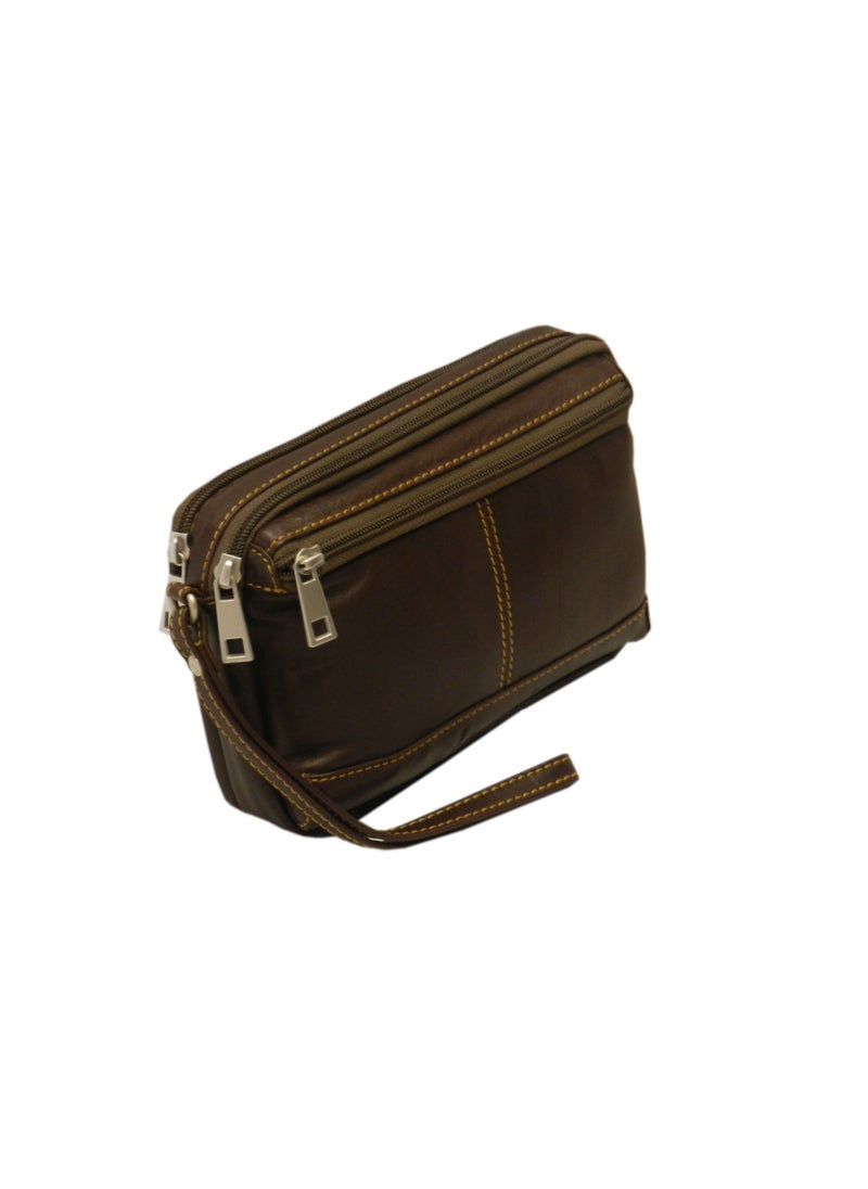 LAVERI LEATHER - Laveri Genuine Leather Designer Hand Pouch For Travel - Image 1
