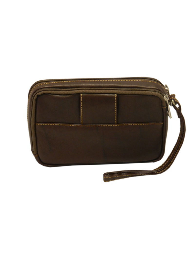 LAVERI LEATHER - Laveri Genuine Leather Designer Hand Pouch For Travel - Image 1