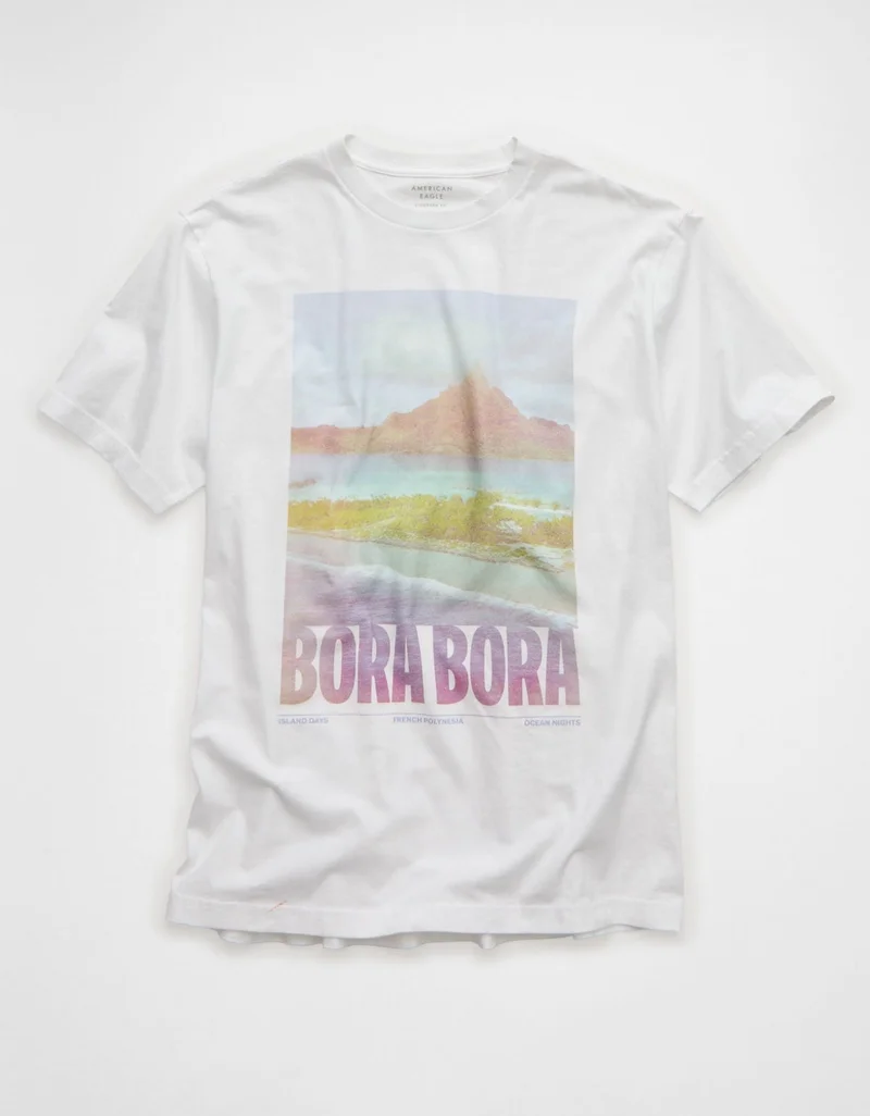 American Eagle  AE Standard Fit Destination Graphic T-Shirt for Men | Best Price UAE