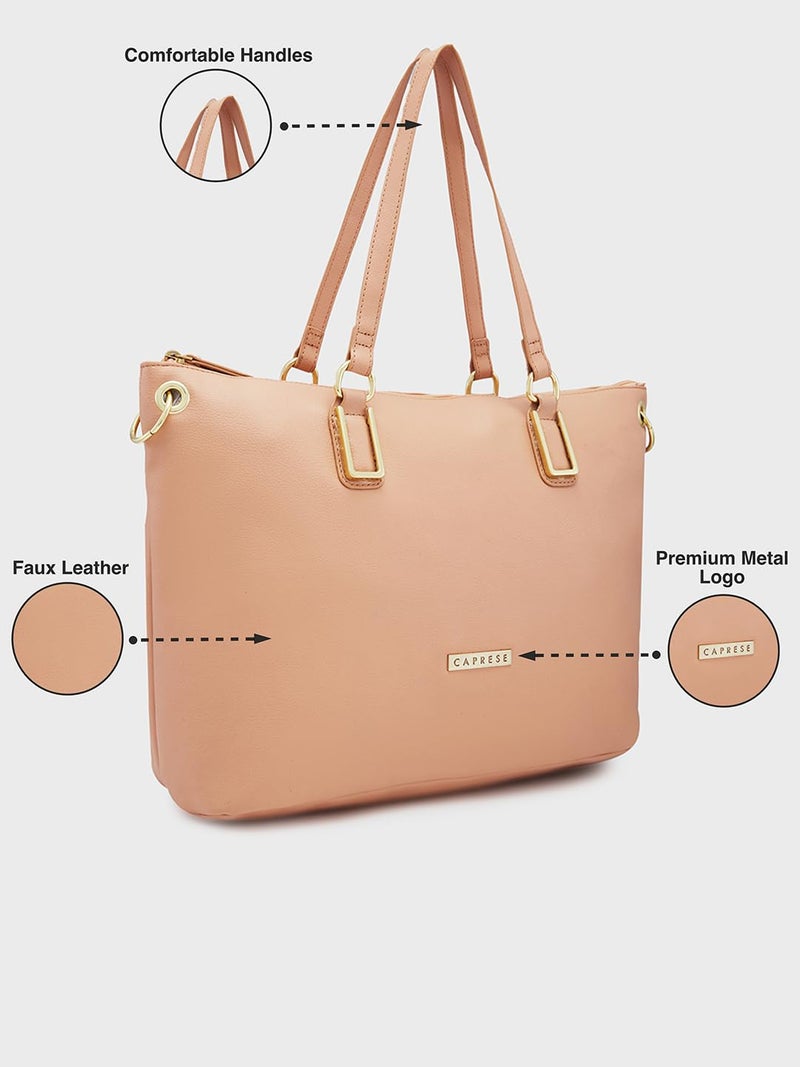 Caprese Amelia Satchel Handbag for Women Shoulder Bag with Multiple Pockets| Trendy and Functional Spacious Design Ideal for Work Everyday Outings and Travel - Image 3