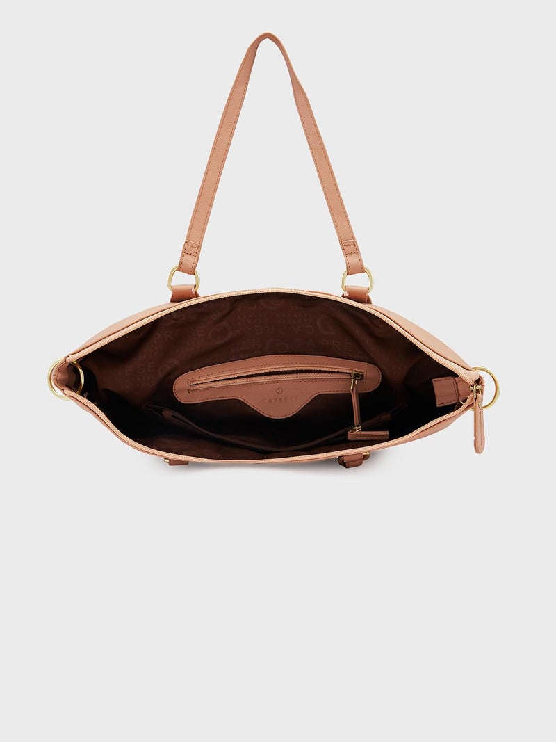Caprese Amelia Satchel Handbag for Women Shoulder Bag with Multiple Pockets| Trendy and Functional Spacious Design Ideal for Work Everyday Outings and Travel - Image 4