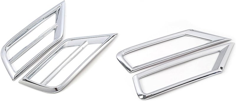 QASULER Chrome Fog Light Trim for VW Tiguan MK2 - Image 2
