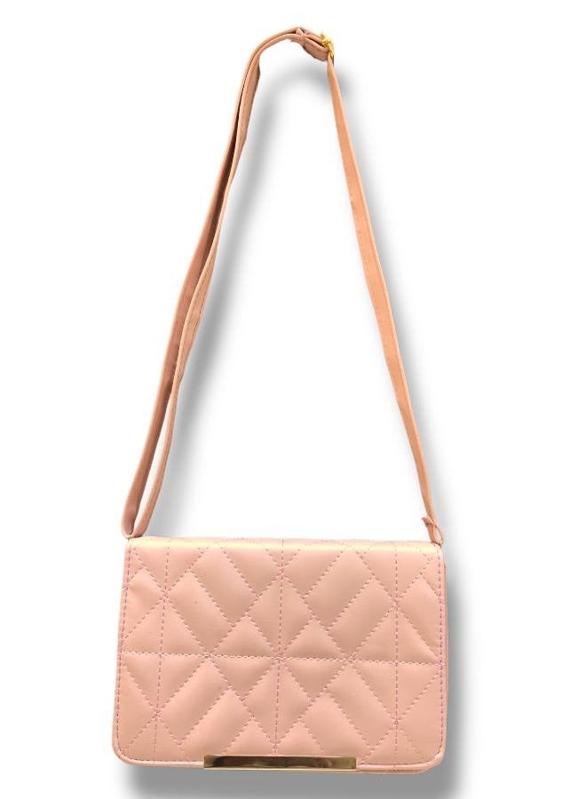 A pink Crossbody Bag in Imported Leather – A Refined Design Combining Elegance and Functionality”  - Image 2