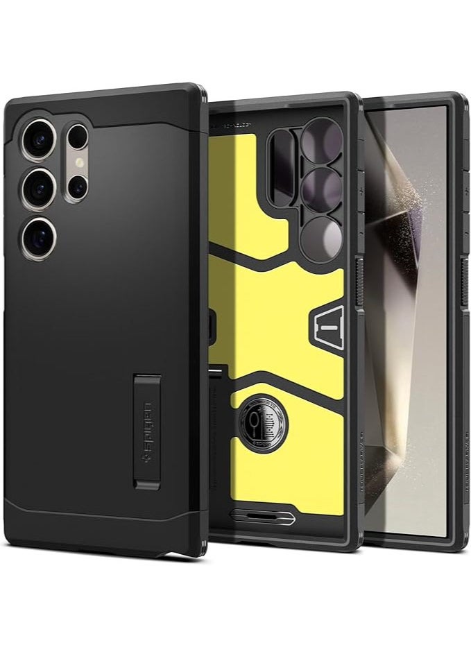 Spigen Tough Armor for Samsung Galaxy S24 ULTRA Case Cover with Extreme Impact Foam - Black  - Image 1