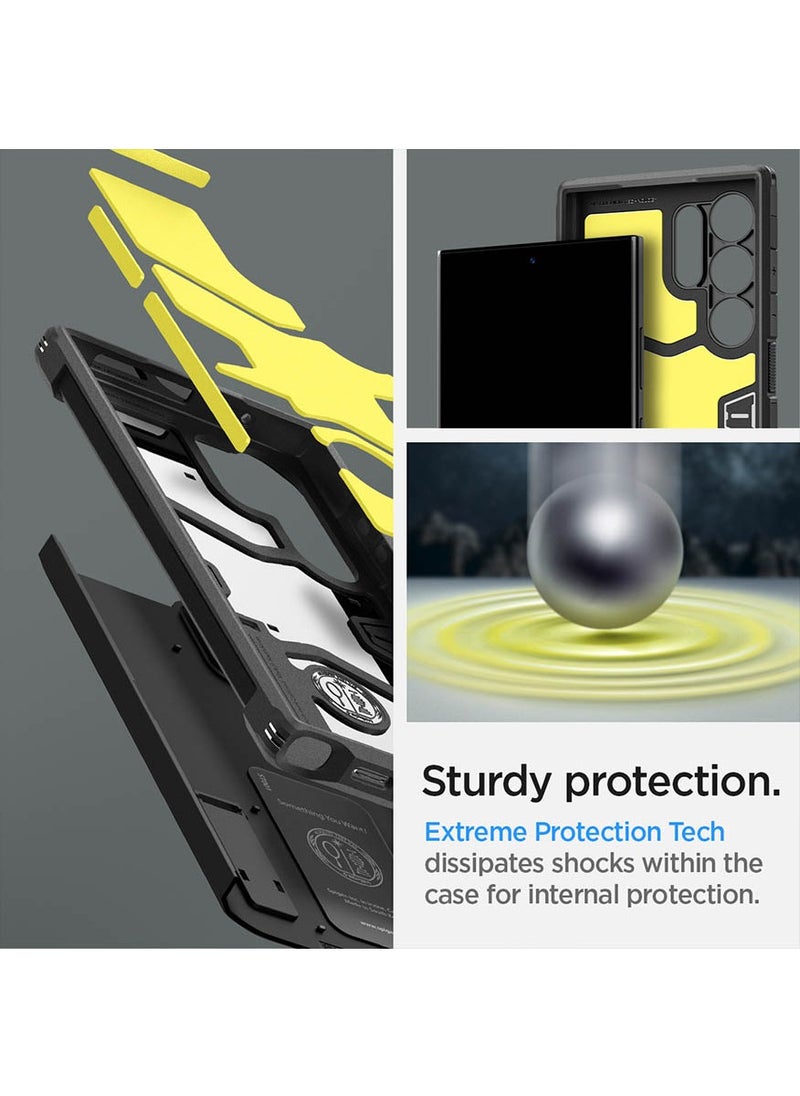 Spigen Tough Armor for Samsung Galaxy S24 ULTRA Case Cover with Extreme Impact Foam - Black  - Image 4