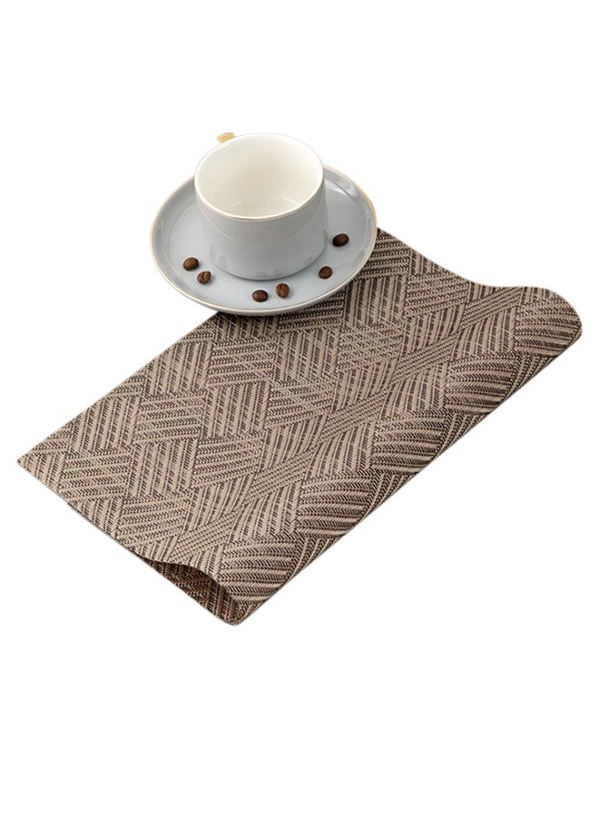 PVC Diamond-Patterned Table Mats – Heat-Resistant and Stain-Resistant, Set of 6 - Image 2