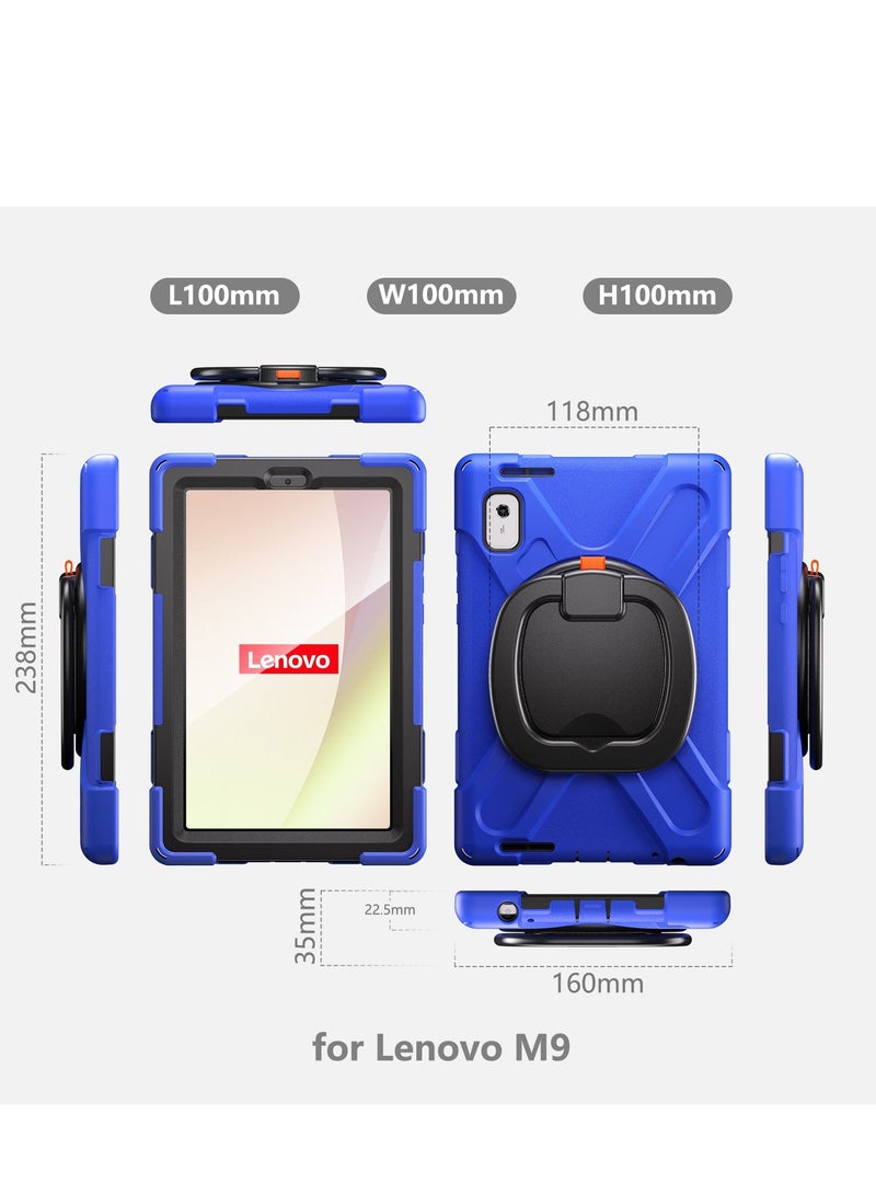 GULFLINK Back Cover Protect Case for Lenovo M9 TB-310FU 2023 Blue - Image 4