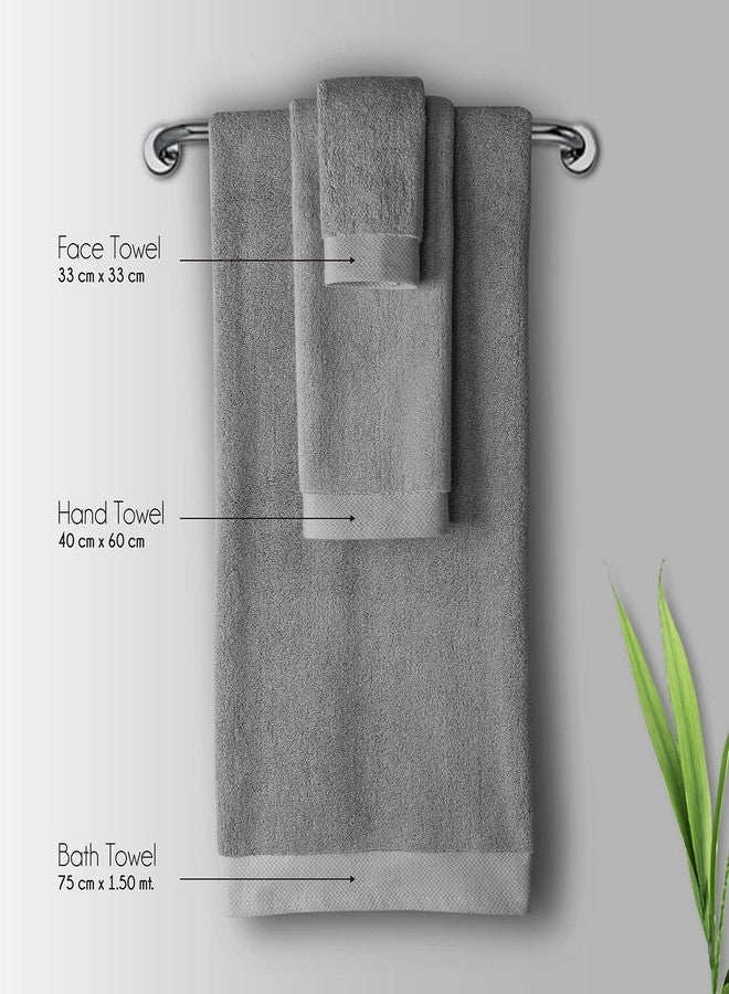 Spread Spain Resort Luxury Hotel & Spa Quality, 720 GSM Luxurious Cotton, 13x13 Inches 2 Piece Face Towel Set for Maximum Softness & Absorbency, Ultra-Durable - Carbon - Image 4