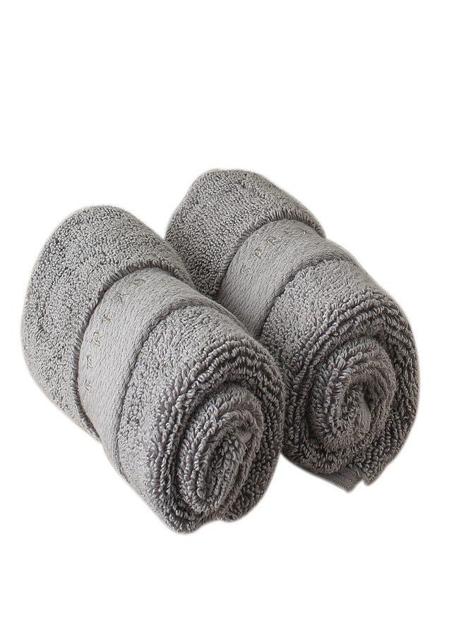 Spread Spain Resort Luxury Hotel & Spa Quality, 720 GSM Luxurious Cotton, 13x13 Inches 2 Piece Face Towel Set for Maximum Softness & Absorbency, Ultra-Durable - Carbon - Image 1