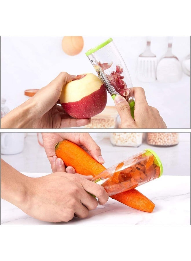 ECVV Vegetable Peeler For Kitchen, Sharp Blade And Stainless Steel, Potato Peeler With Ergonomic Non-Slip Handle, Dishwasher Safe - Image 1