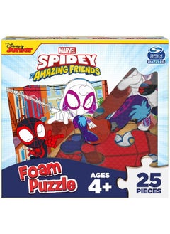Spin Master Games Marvel 25Piece Jigsaw Foam Squishy Puzzle Go Spidey! Disney Junior Spidey And His Amazing Friends Show For Kids Ages 4 And Up  - Image 2