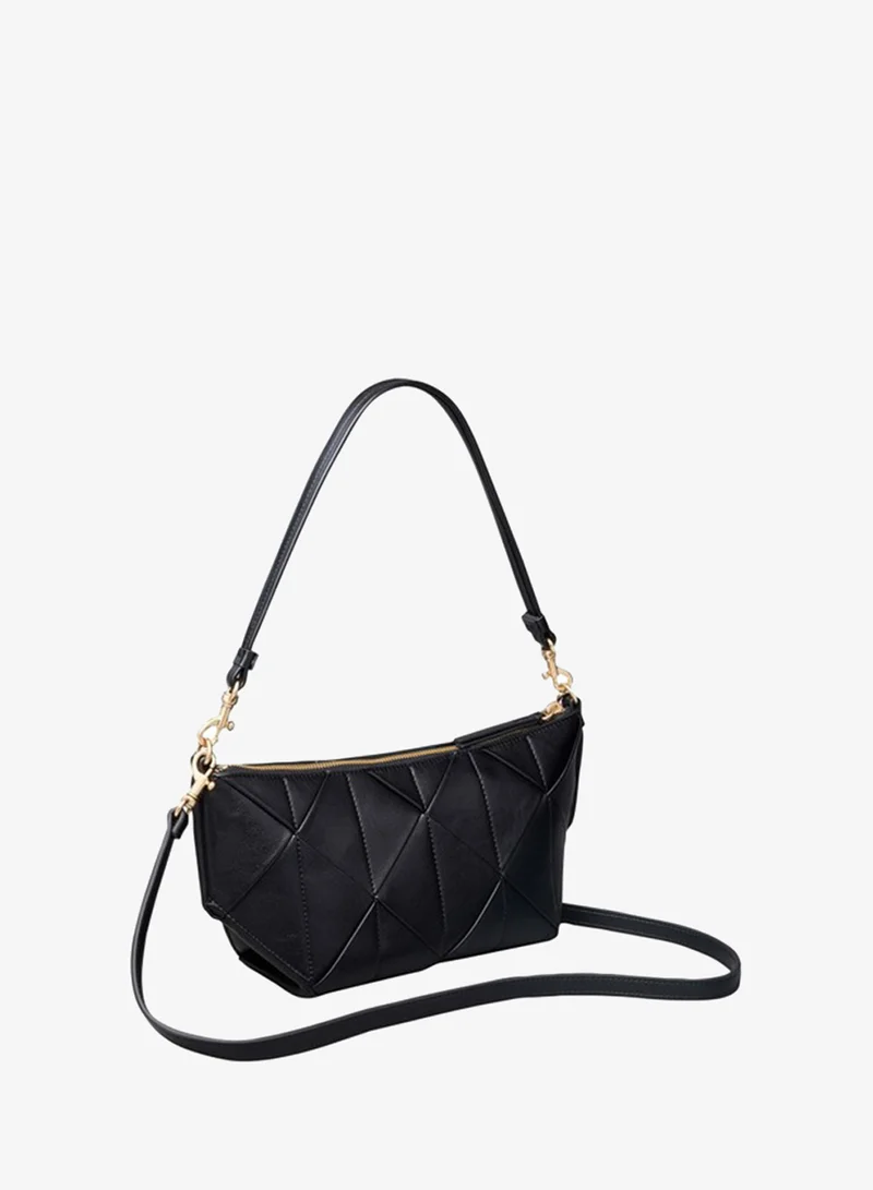 Calvin Klein  Patchwork Logo Tab Shoulder Bag for Women | Best Price UAE