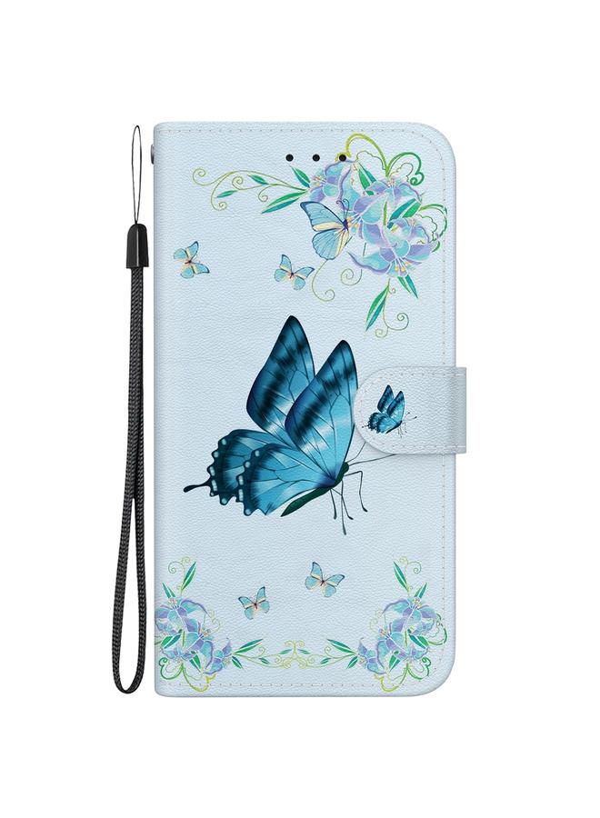 S-TOP Case For iPhone 16 Plus Crystal Texture Colored Drawing Leather Phone Case - Image 3