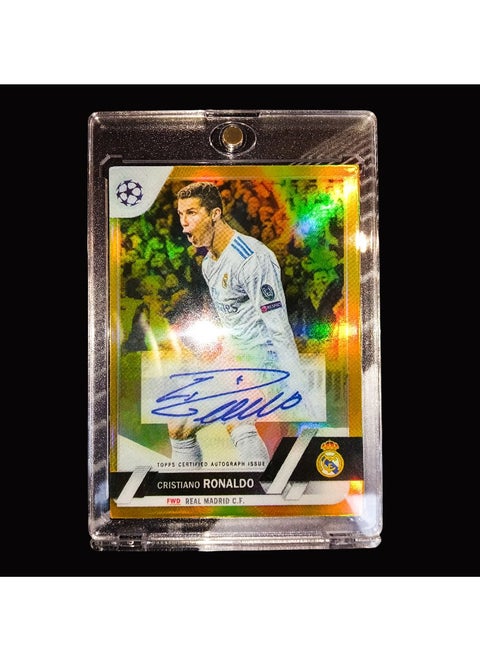 Topps Cristiano Ronaldo dos Santos Aveiro Signed Trading Card - Limited Edition of 1 | Best Price KSA | Riyadh, Jeddah Topps Cristiano Ronaldo dos Santos Aveiro Signed Trading Card - Limited Edition of 1 | Best Price KSA | Riyadh, Jeddah