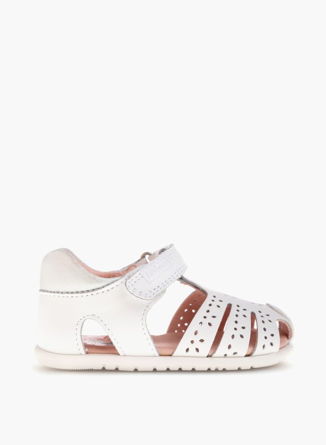 Pablosky Girls' Strap Sandals with Hook and Loop Closure  - Image 2