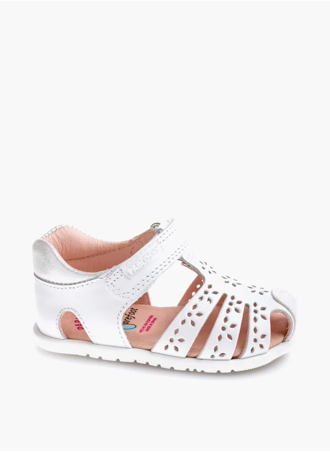 بابلوسكي Girls' Strap Sandals with Hook and Loop Closure