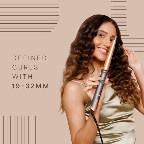 WINSTON Hair Curling Wand for Women Professional Hair Curler with Ceramic Coating Plates, Adjustable Temperature Control, PTC Fast Heating & Auto Shut Off (19 – 32mm) - Image 4