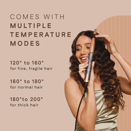 WINSTON Hair Curling Wand for Women Professional Hair Curler with Ceramic Coating Plates, Adjustable Temperature Control, PTC Fast Heating & Auto Shut Off (19 – 32mm) - Image 5