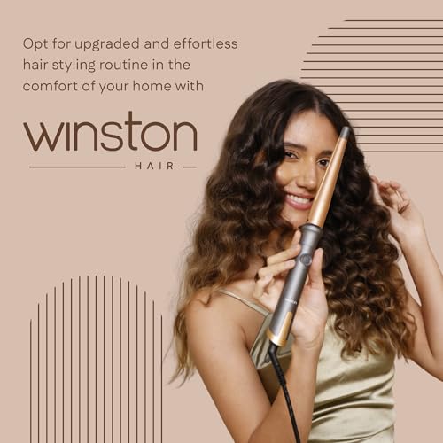 WINSTON Hair Curling Wand for Women Professional Hair Curler with Ceramic Coating Plates, Adjustable Temperature Control, PTC Fast Heating & Auto Shut Off (19 – 32mm) - Image 2