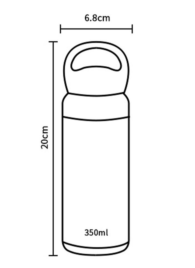 Vacuum thermos container 350ml red