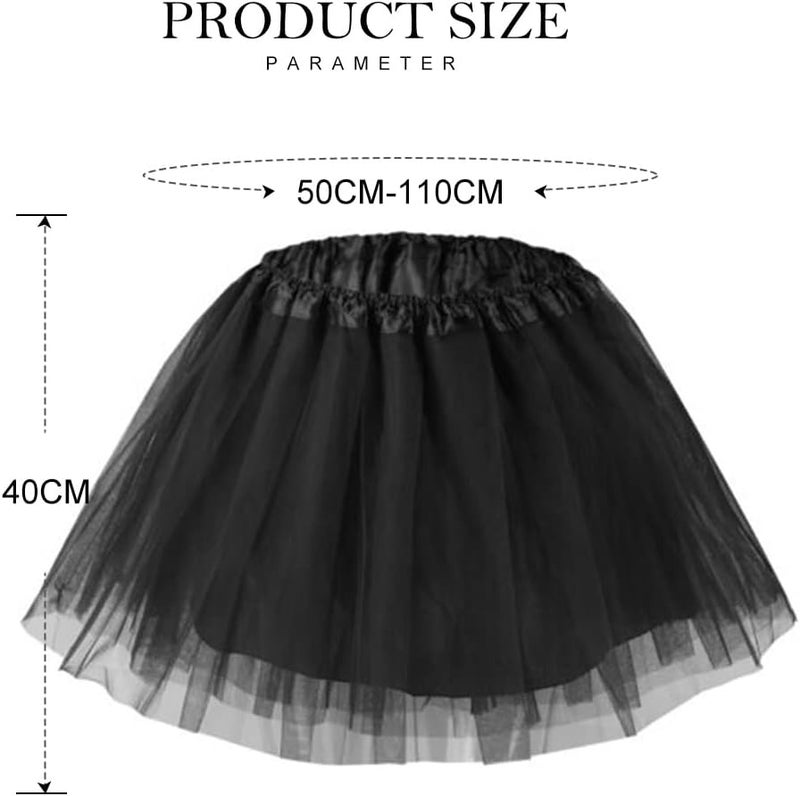 REETAN Christmas Tulle Tutu Skirt Ballet Layered Dance Skirt for Women - Image 3