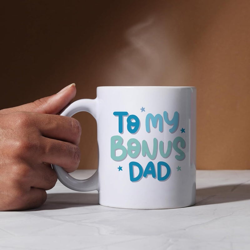 Oye Happy FatherinLaw Mug Ceramic Coffee Mug for Bonus Dad Best Gift for FatherinLaw 330ml Microwave Safe - Image 5