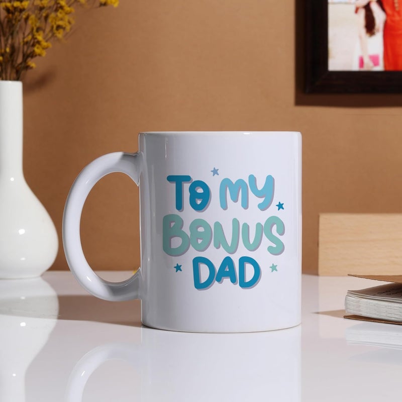 Oye Happy FatherinLaw Mug Ceramic Coffee Mug for Bonus Dad Best Gift for FatherinLaw 330ml Microwave Safe - Image 2