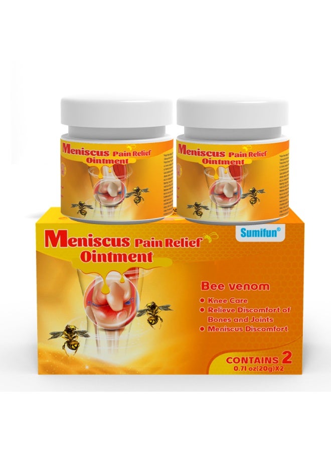 Sumifun 2 Bottles Bee Venom Cream, Propolis Cream Joint Cream, Suitable For Neck, Knee, Shoulder, Waist, Leg 20g*2 - Image 2