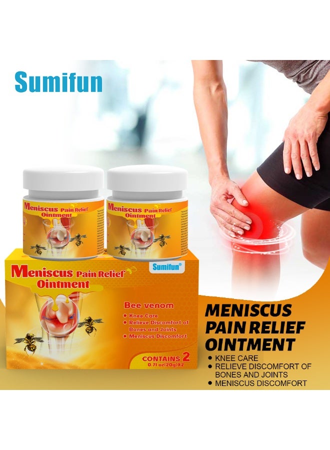 Sumifun 2 Bottles Bee Venom Cream, Propolis Cream Joint Cream, Suitable For Neck, Knee, Shoulder, Waist, Leg 20g*2 - Image 1