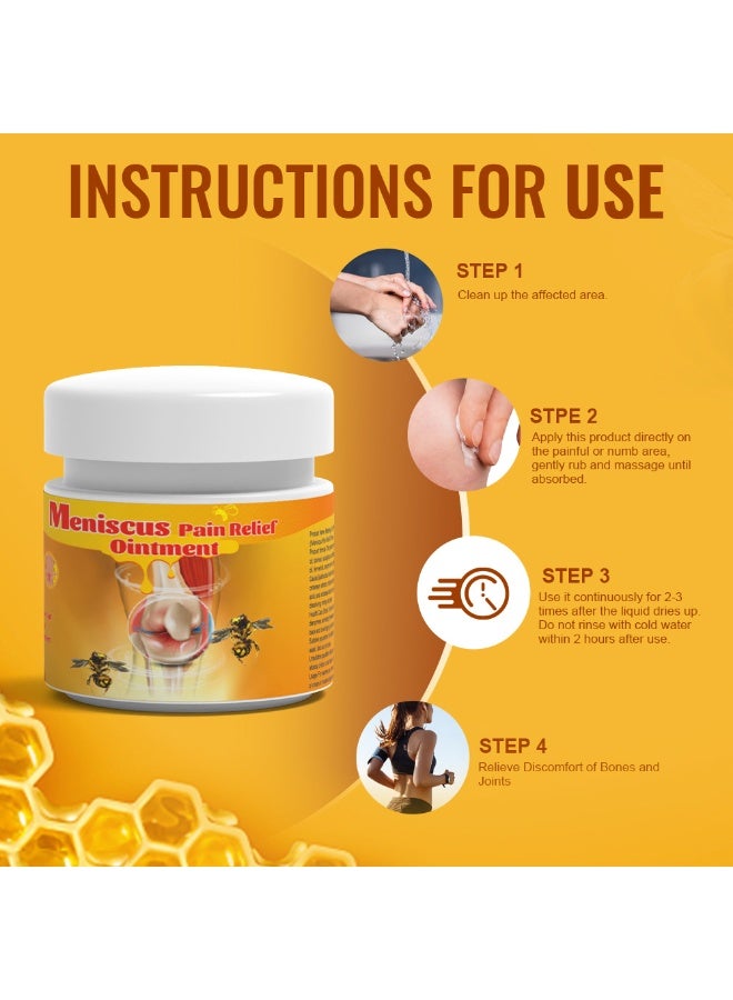 Sumifun 2 Bottles Bee Venom Cream, Propolis Cream Joint Cream, Suitable For Neck, Knee, Shoulder, Waist, Leg 20g*2 - Image 5