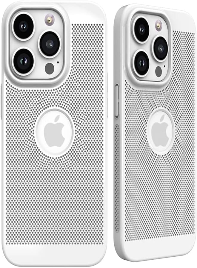 Next Next store Ultra Slim Back Cover with Breathing Holes for Heat Dissipation | Matte Rubber Finish with Logo Display Shockproof, Durable Hard PC Material Compatible with iPhone 11 (White)