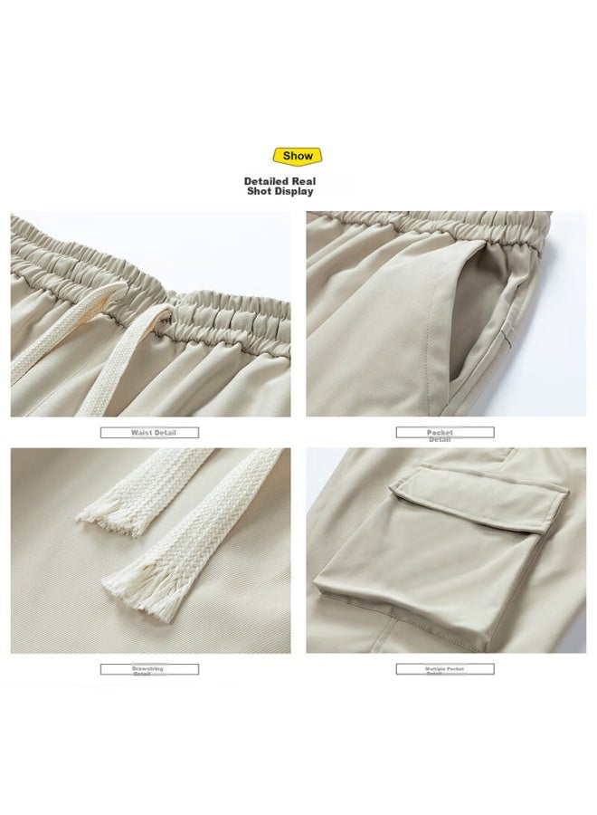 Pull Back Warrior Men's Workwear Shorts Five-point Pants Men's Summer Loose Sports Pants Trendy Pants Men Quick-drying Casual Pants - Image 2