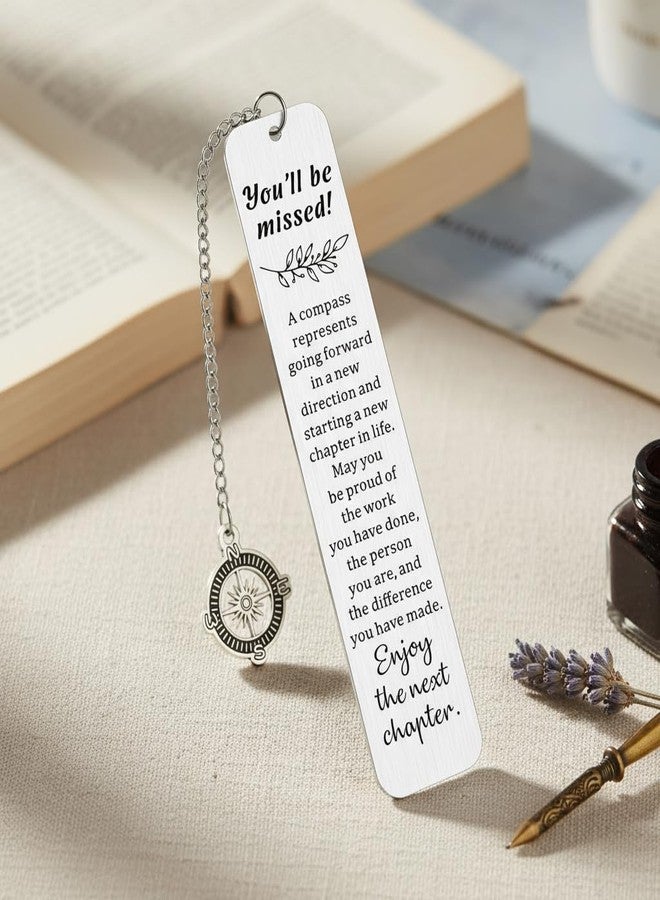 Aeonovs Retirement Gift for Man Women, Farewell Gifts for Friends Female, Coworker Leaving Gift, Nurse Retirement Gifts, Compass Bookmark - Image 5