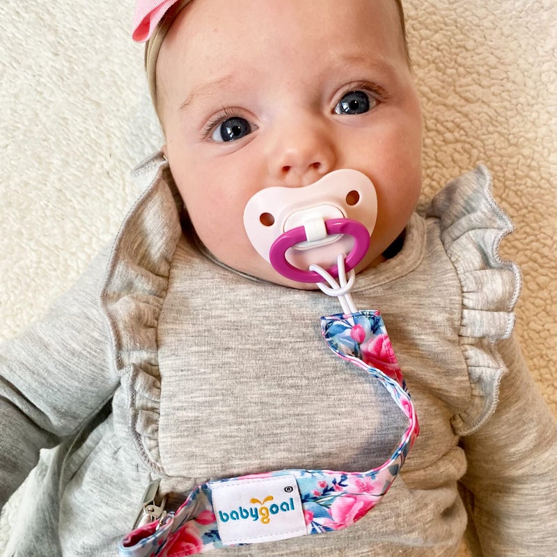 babygoal Baby Pacifier Clips, 6 Pack Pacifier Holder for Boys and Girls Fits Most Pacifiers and Binkies, 6MP16-B - Image 2