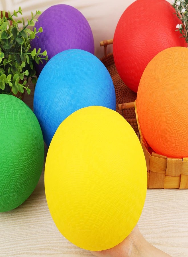 3 otters 6PCS Playground Balls, 8.5 inch Kickballs Soft Dodgeballs Foam Playground Ball Set with 6 Colors - Image 4