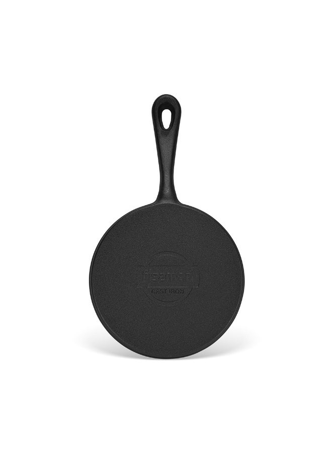 Fissman Non Stick Crepe Pan 20cm, Cast Iron Crepe Pan 1.5cm Deep | Induction Bottom for all Stovetops | Anti-Rust Kitchen Cookware | Pre-Seasoned Crepe Pan for Dosa, Roti, Paratha, Pancakes  - Image 4