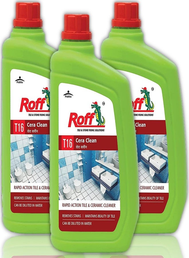 Roff Cera Tile Cleaner,500 Ml Rapid Action Tile, Concentrated Liquid For Tough Stains,Multi-Surface Floor And Tile Cleaner -(Roff Tile Cleaner & Tile Brush). - Image 1