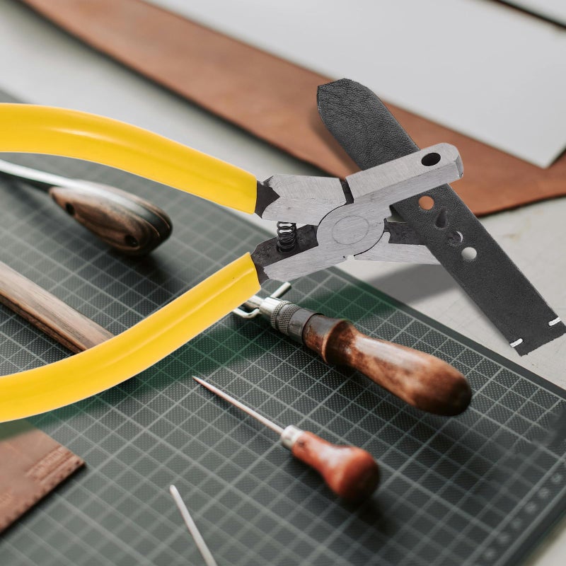 Heavy Duty 5 Inch Leather Hole Punch Pliers 2mm Round for Belt Fabric Watch Band - Image 5
