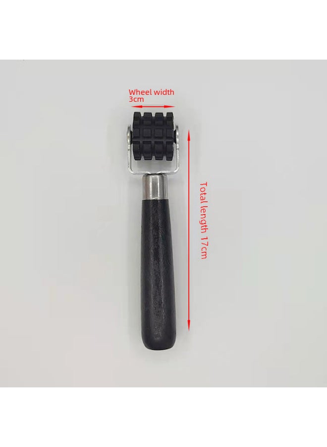 Hand Pulley Rubber Roller Hand Push Wheel Leather Material Gluing Fit Flatten Silicone Shoe Bag Tool Edge Banding Roller-Specifications:Large Silicone Pressure Wheel  - Image 5