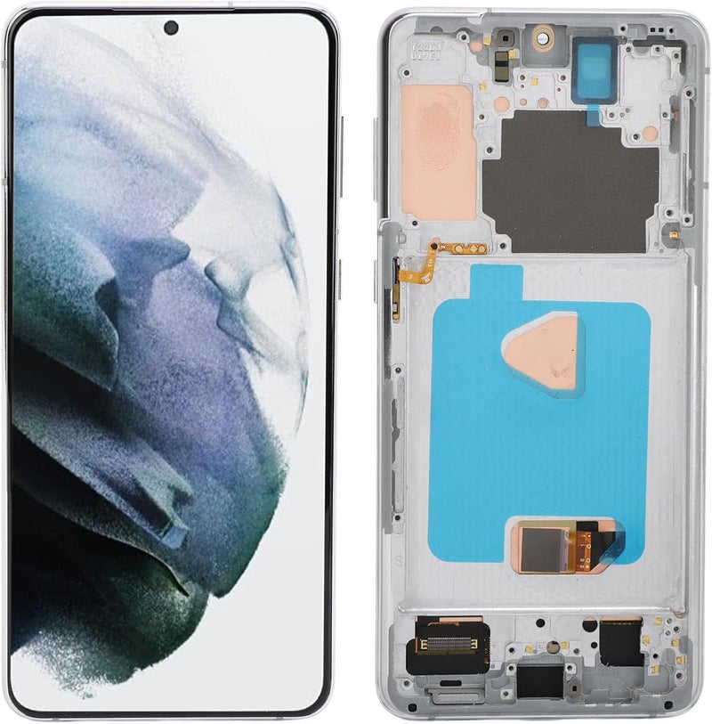 Wisoqu Phone Touch Digitizer Display Assembly, S21+5G 6.7 Inch LCD Screen Replacement with Tools, for SM G996B EU International Version, High Resolution (Silver) - Image 1