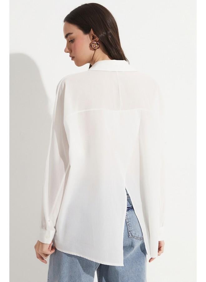 جون قميص قطن 100% - أبيض - Image 5