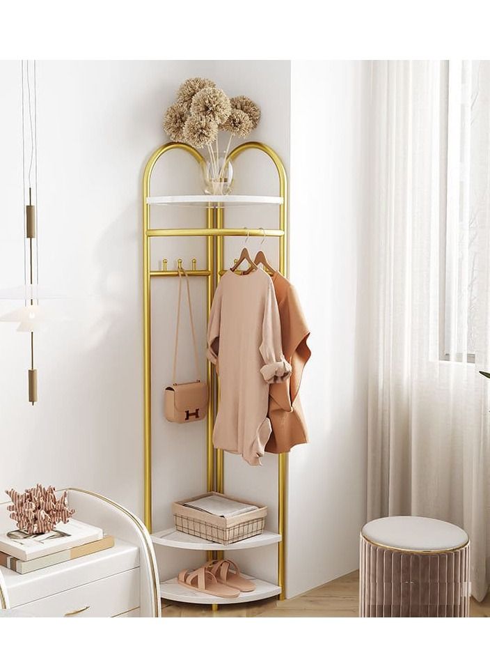 Metal Place Provide Clothes Rack Minimalist Standing Shelf Clothes Rack Nordic Aesthetic Perchero Pared Bedroom Furniture - Image 1