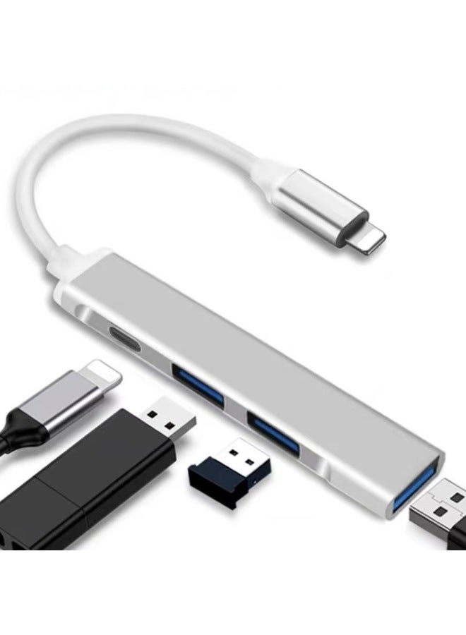 Neutral Usbtypec Hub Splitter Expansion Dock 4 In 1otg Hub Adapter Adapter U Disk - Image 1